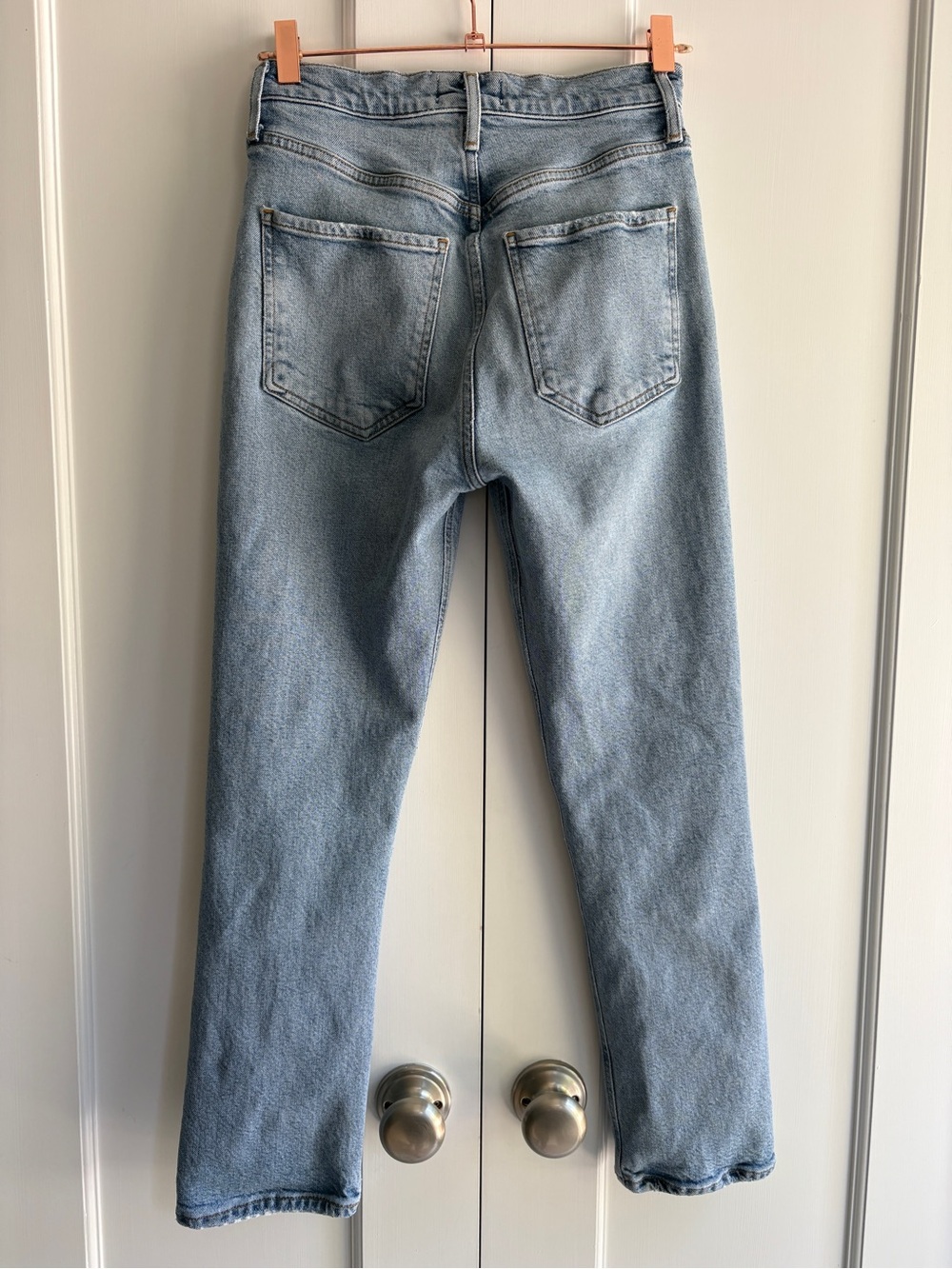 AGolde Riley High Rise Straight Crop Jeans - Picture 3 of 5